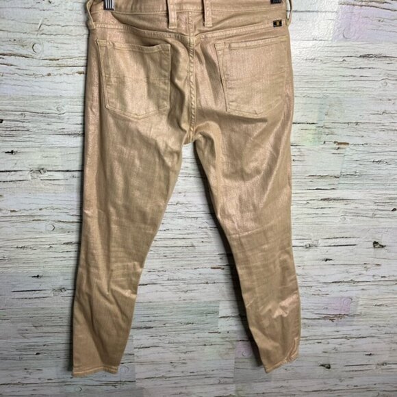 Lucky  Brand Charlie Skinny Jeans size 4/27 gold brown - Picture 8 of 9